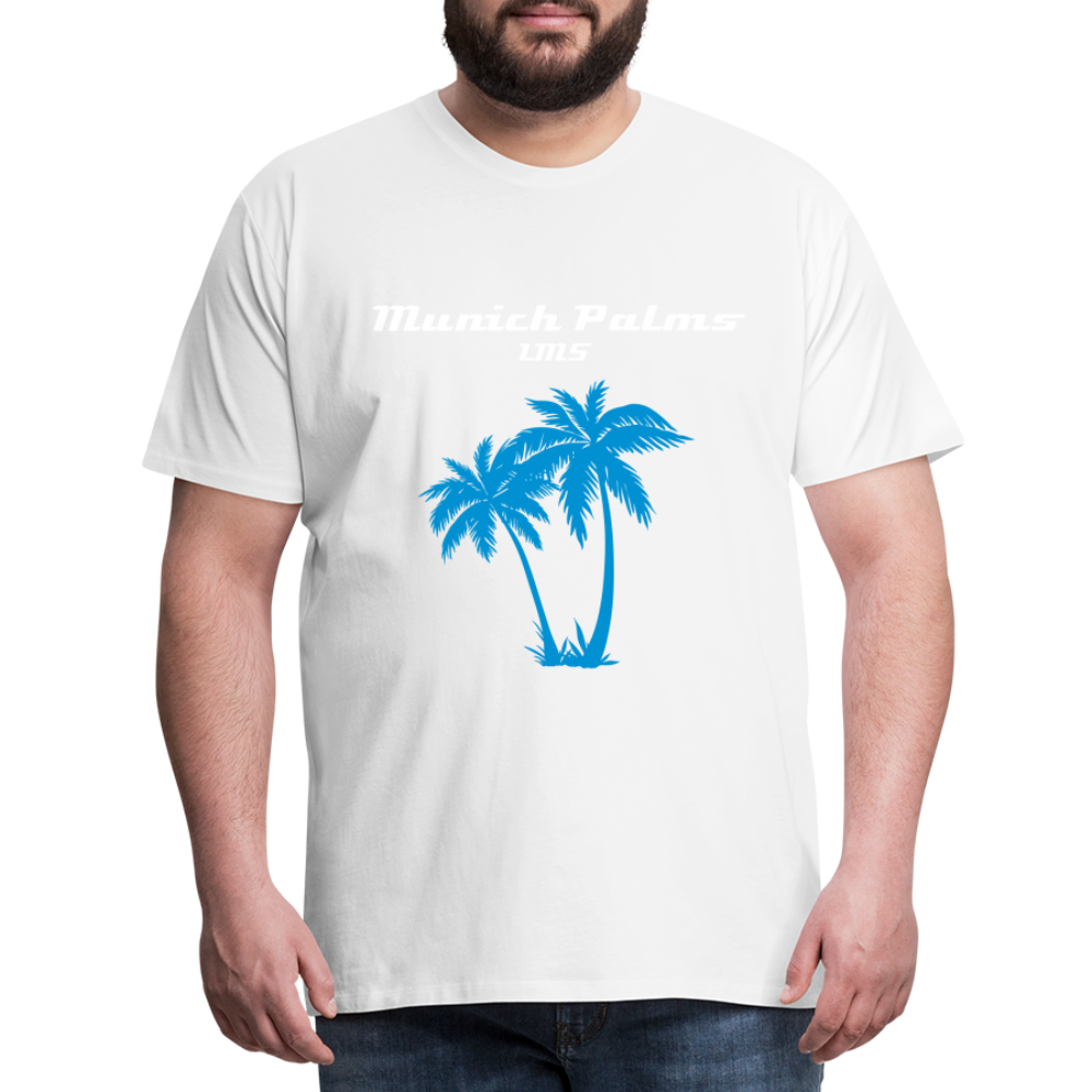 Männer Premium T-Shirt Munich Palms Design - weiß