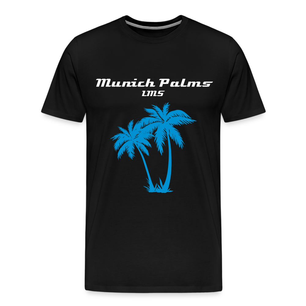 Männer Premium T-Shirt Munich Palms Design - Schwarz