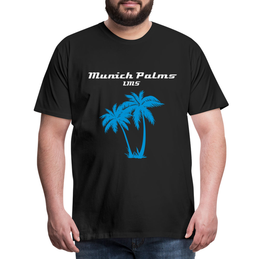 Männer Premium T-Shirt Munich Palms Design - Schwarz