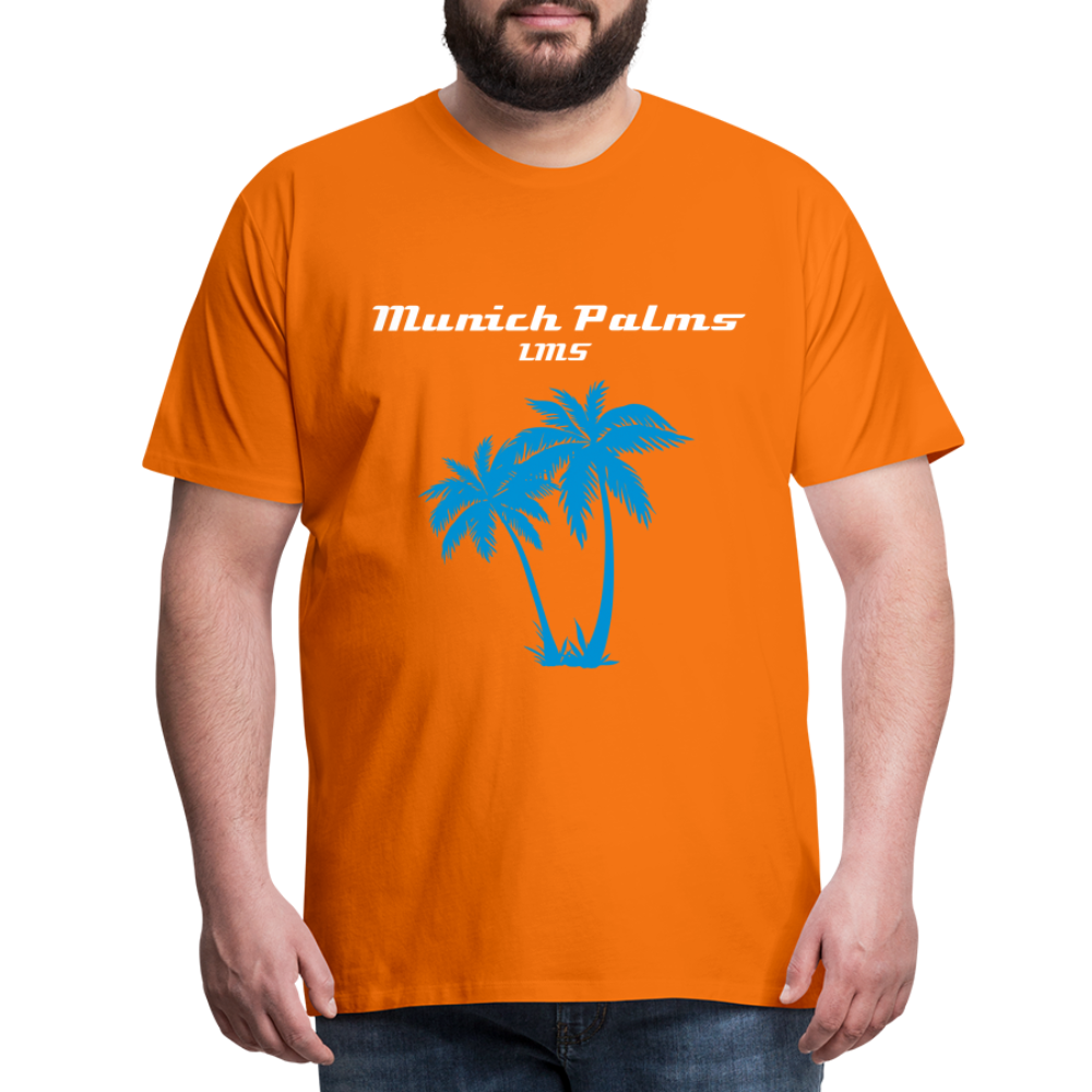 Männer Premium T-Shirt Munich Palms Design - Orange