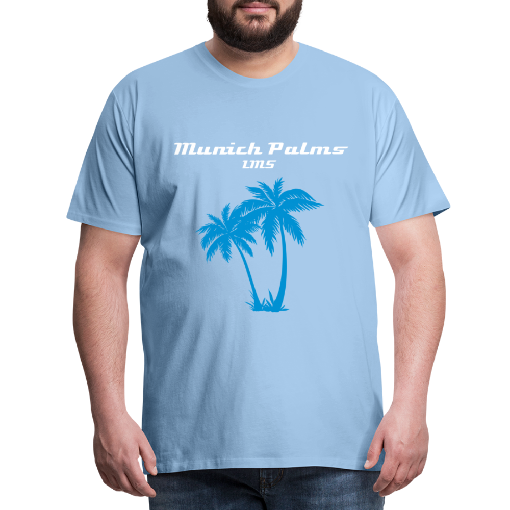 Männer Premium T-Shirt Munich Palms Design - Sky