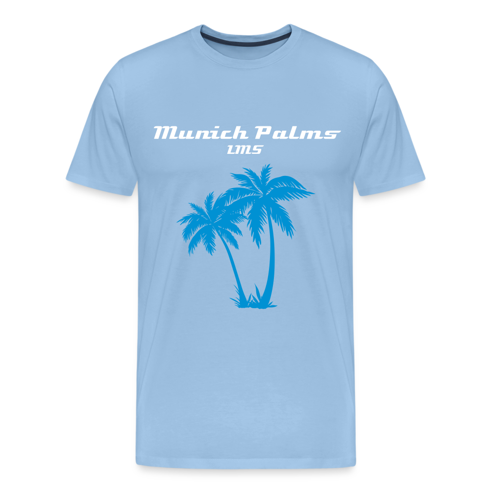 Männer Premium T-Shirt Munich Palms Design - Sky