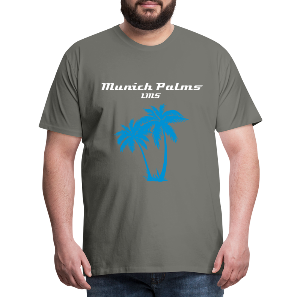 Männer Premium T-Shirt Munich Palms Design - Asphalt