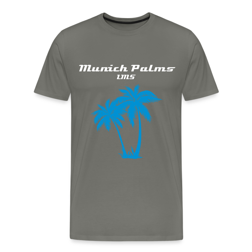 Männer Premium T-Shirt Munich Palms Design - Asphalt