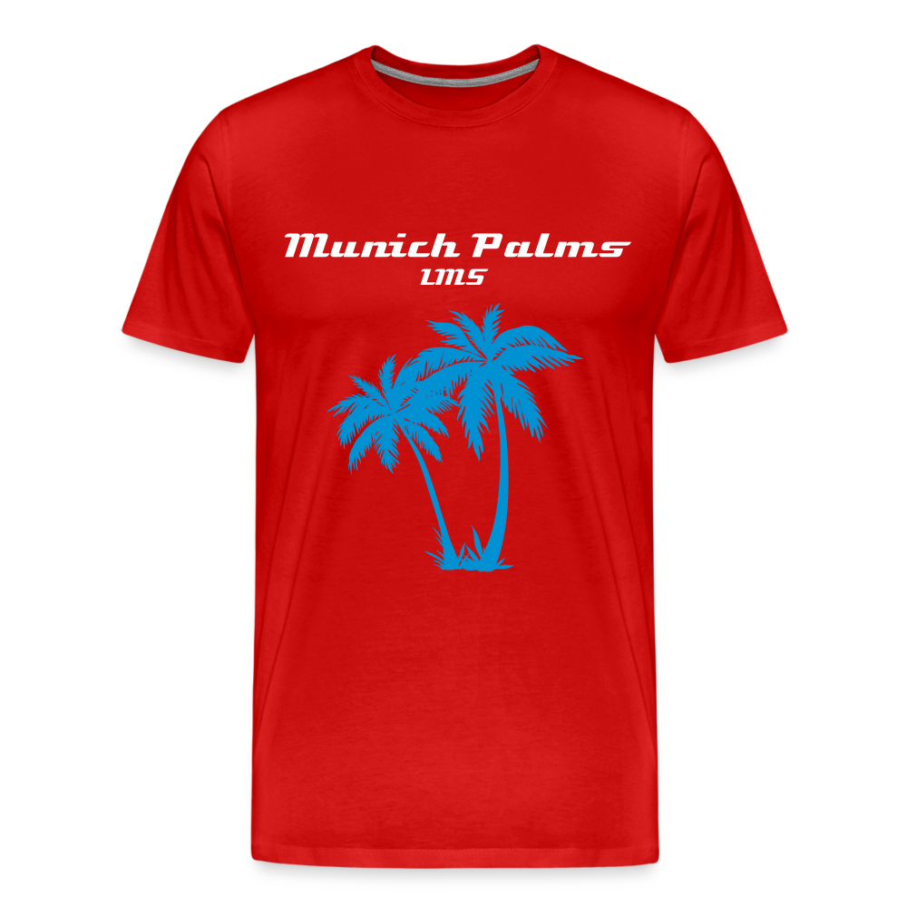 Männer Premium T-Shirt Munich Palms Design - Rot