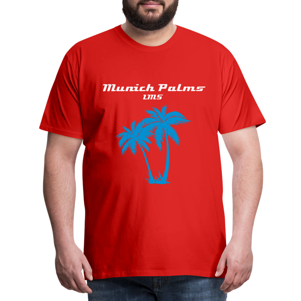 Männer Premium T-Shirt Munich Palms Design - Rot