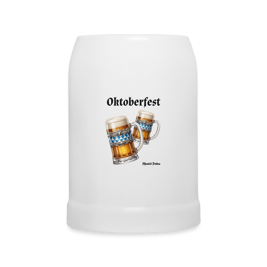 1 Bierkrug mit Oktoberfest 2 Maßkrüge  von Munich Palms 0,5 l - weiß