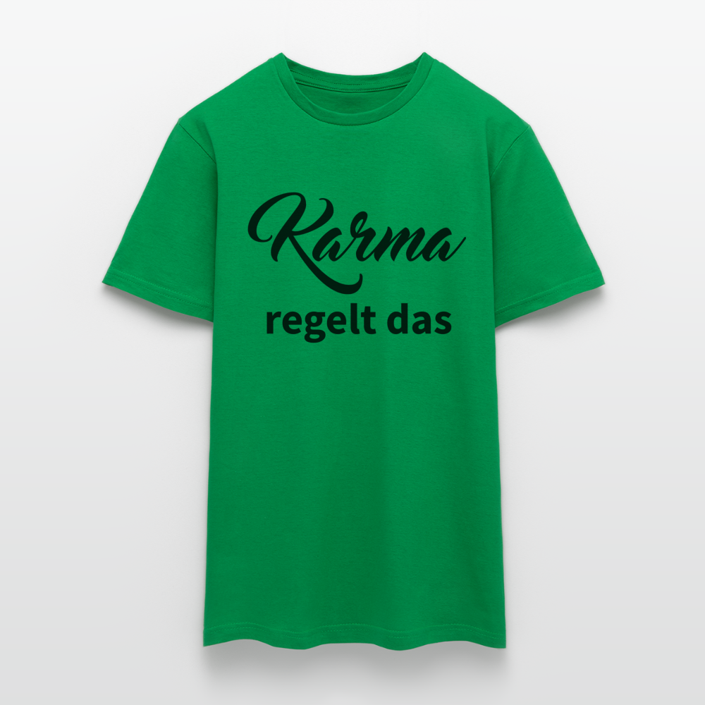 Herren - Männer T-Shirt Karma regelt das - Kelly Green