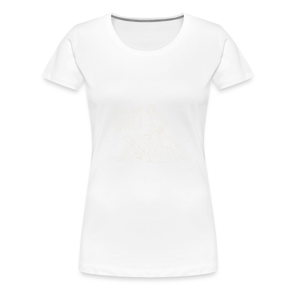 Damen - Frauen Premium T-Shirt Team Braut - Weiß