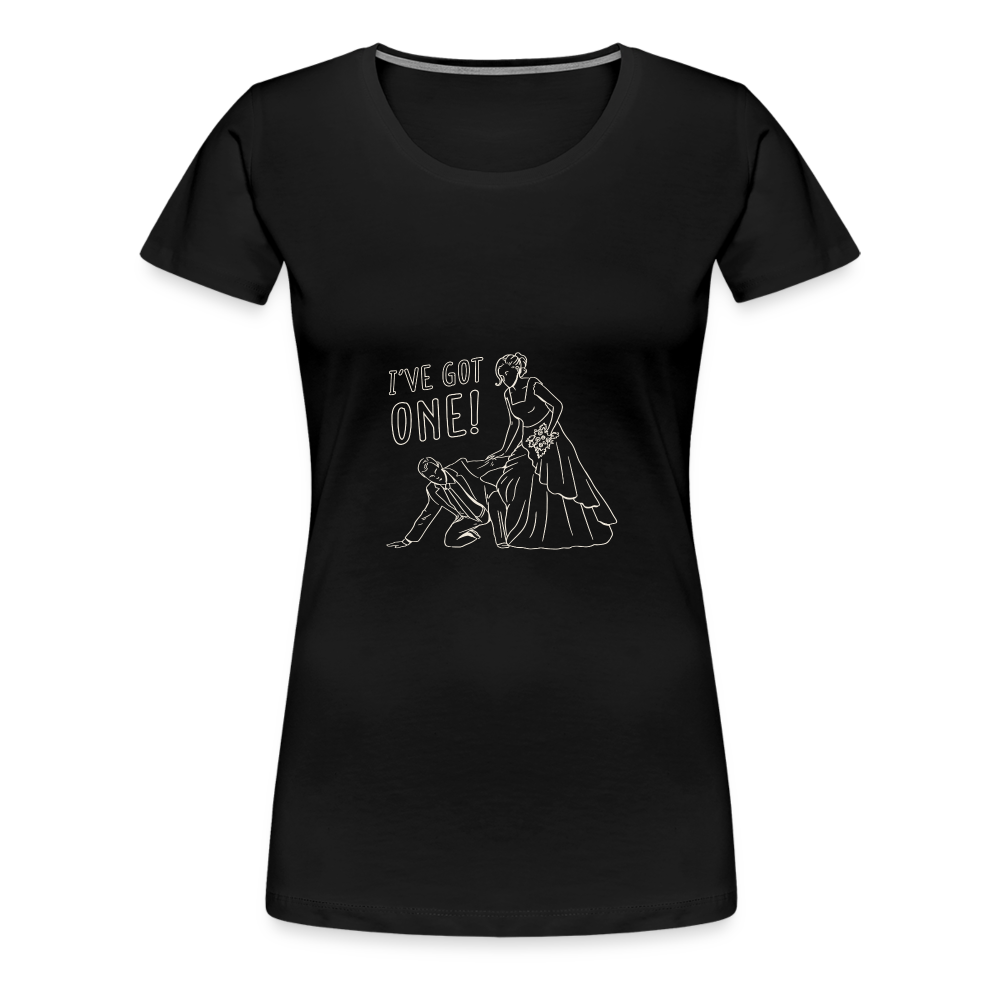 Damen - Frauen Premium T-Shirt Team Braut - Schwarz