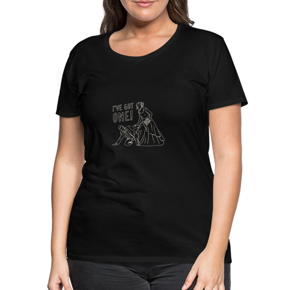 Damen - Frauen Premium T-Shirt Team Braut - Schwarz