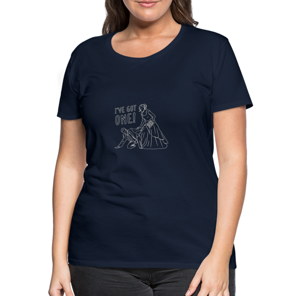 Damen - Frauen Premium T-Shirt Team Braut - Navy