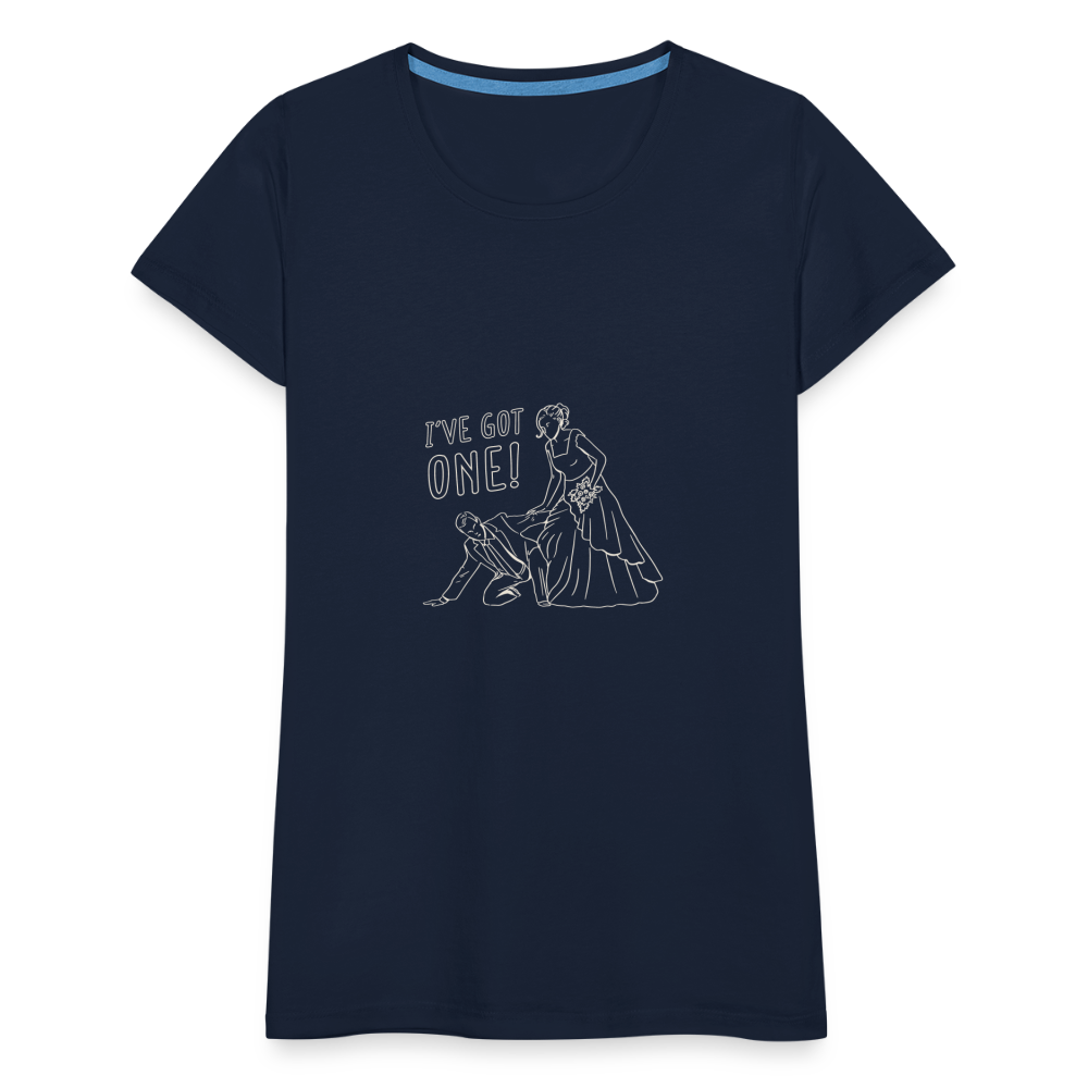 Damen - Frauen Premium T-Shirt Team Braut - Navy