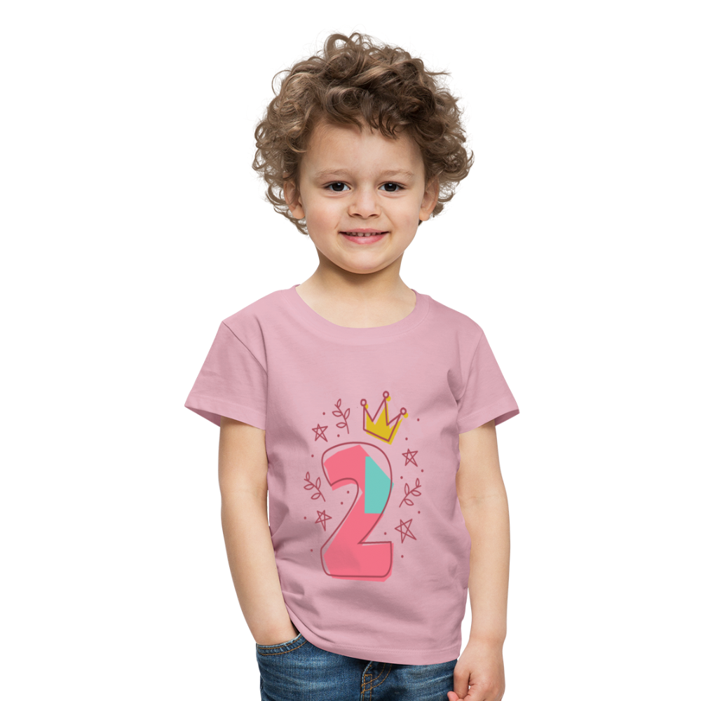 Kinder Premium T-Shirt  2.Geburtstag - Hellrosa