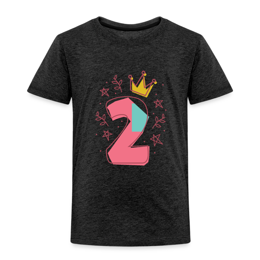 Kinder Premium T-Shirt  2.Geburtstag - Anthrazit