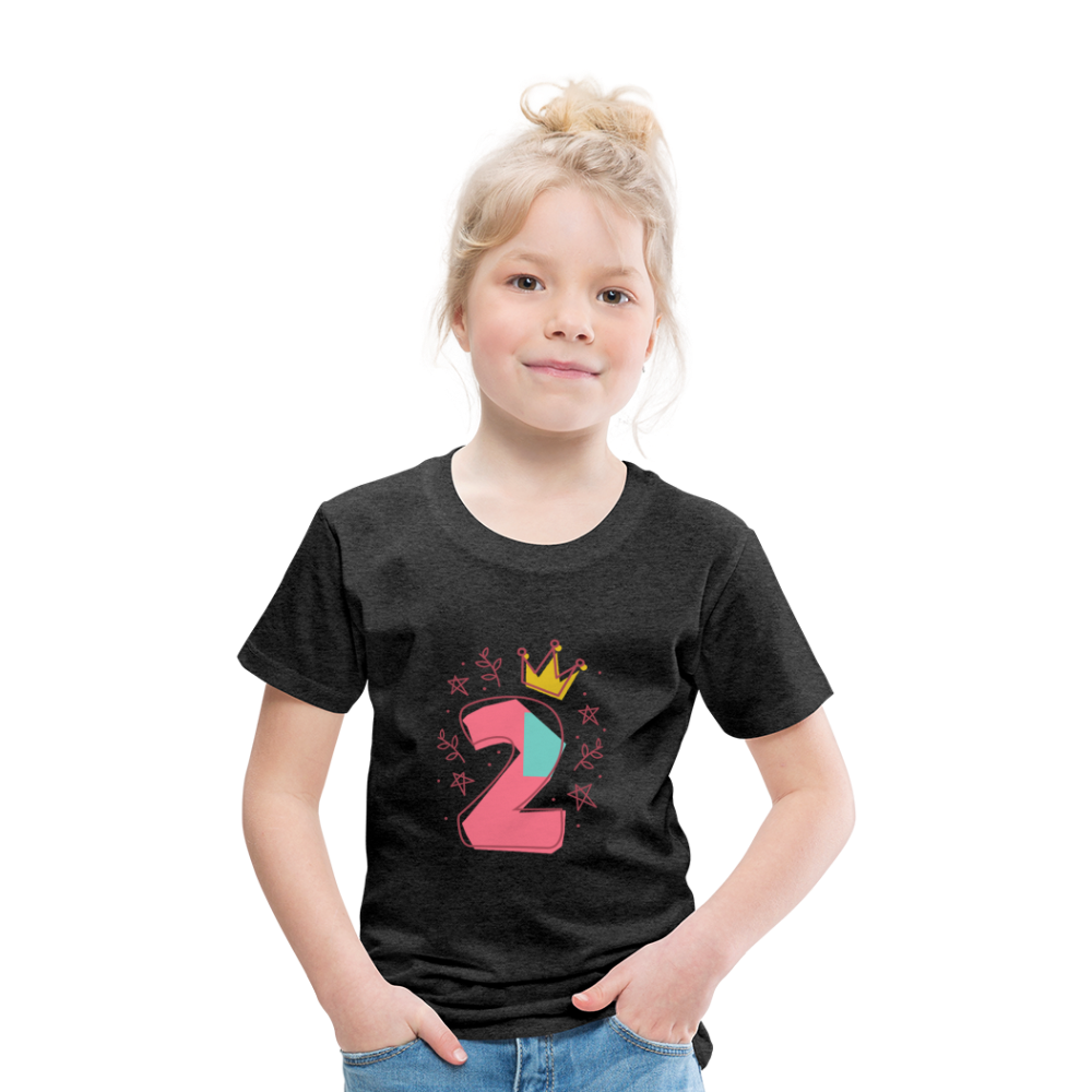 Kinder Premium T-Shirt  2.Geburtstag - Anthrazit