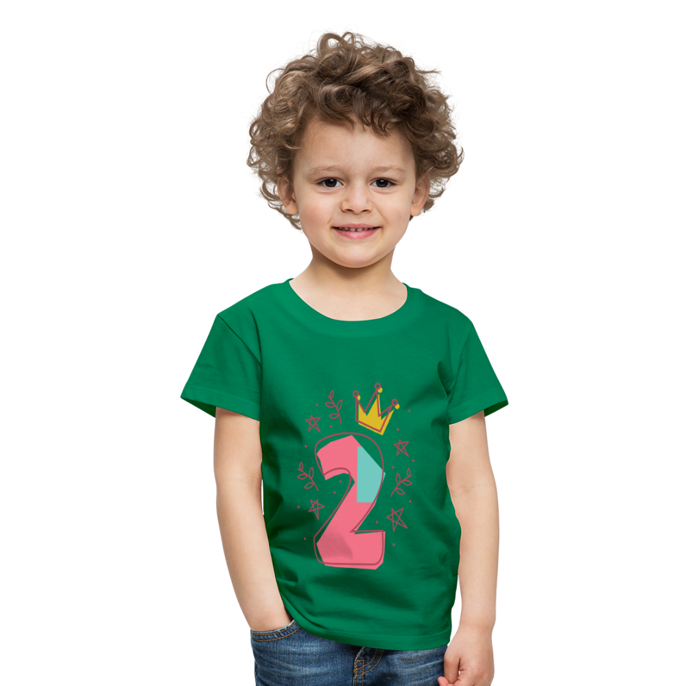 Kinder Premium T-Shirt  2.Geburtstag - Kelly Green