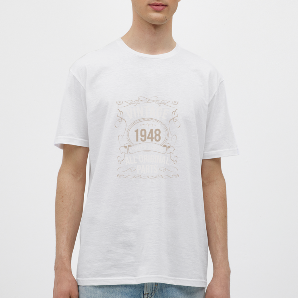 Herren - Männer T-Shirt Vintage 1948 Limited Edition - Weiß