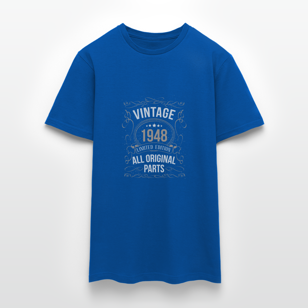 Herren - Männer T-Shirt Vintage 1948 Limited Edition - Royalblau