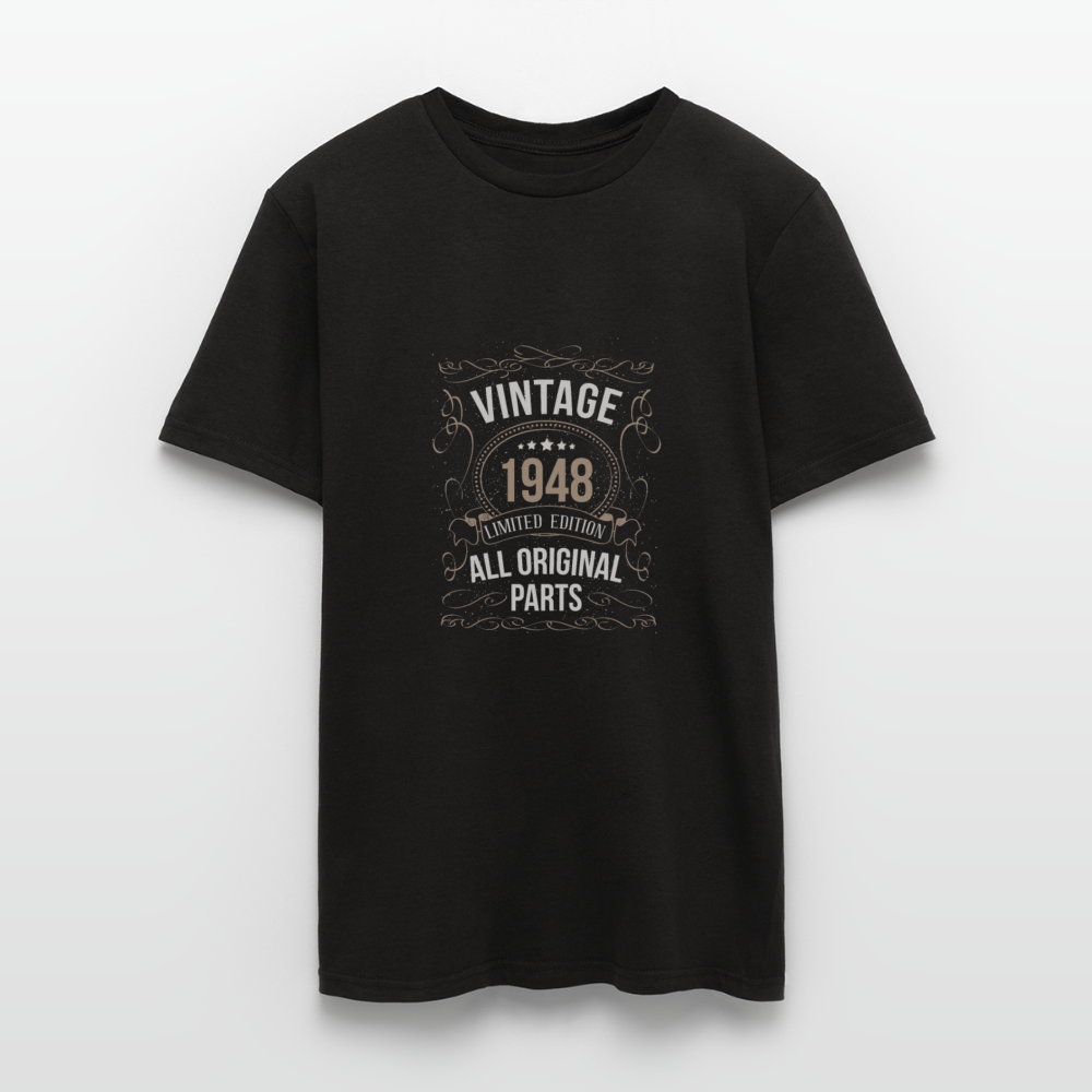 Herren - Männer T-Shirt Vintage 1948 Limited Edition - Schwarz