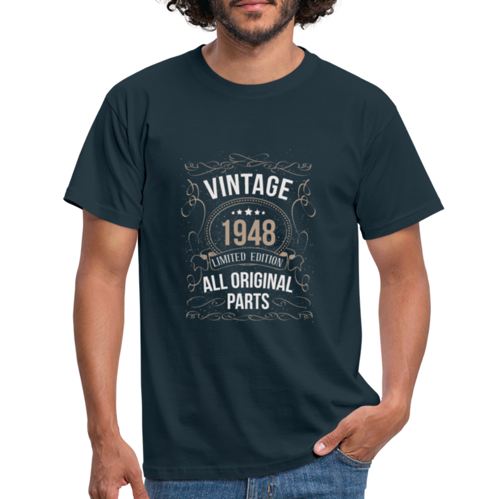 Herren - Männer T-Shirt Vintage 1948 Limited Edition - Navy