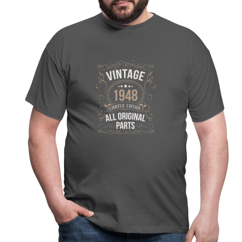 Herren - Männer T-Shirt Vintage 1948 Limited Edition - Anthrazit