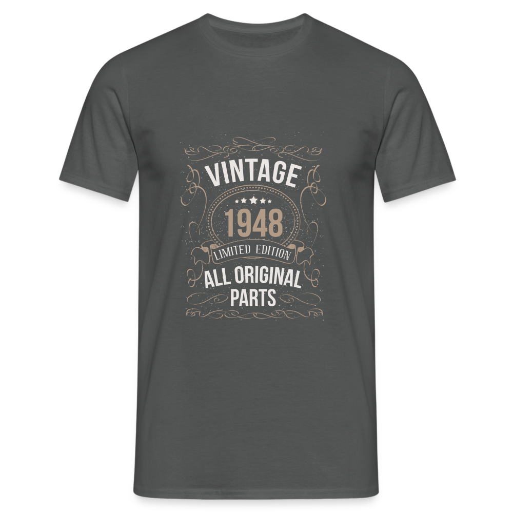 Herren - Männer T-Shirt Vintage 1948 Limited Edition - Anthrazit