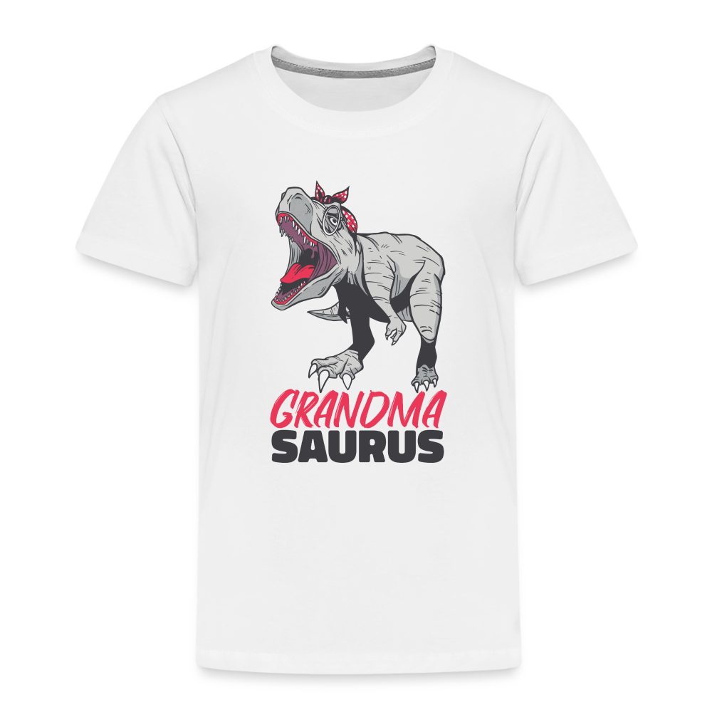 Kinder Premium T-Shirt Großmutter - Grandma Saurus - Weiß