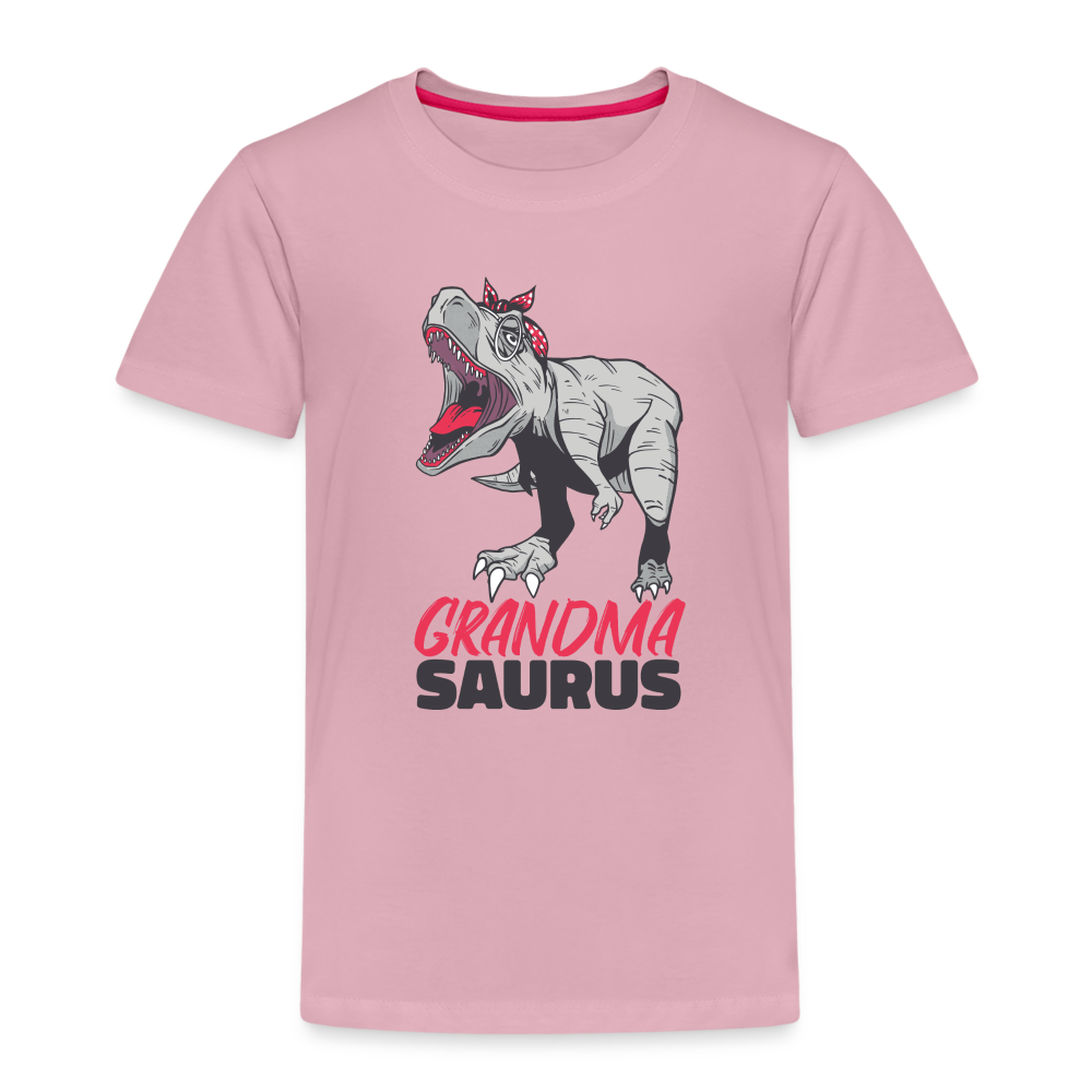 Kinder Premium T-Shirt Großmutter - Grandma Saurus - Hellrosa