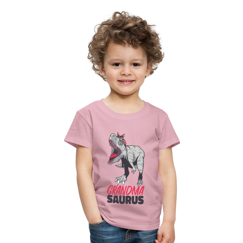 Kinder Premium T-Shirt Großmutter - Grandma Saurus - Hellrosa