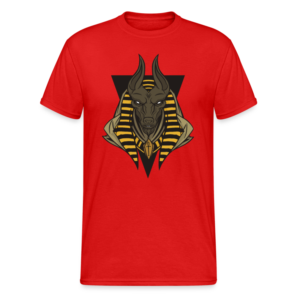 Herren - Männer Gildan Heavy T-Shirt Anubis - Rot