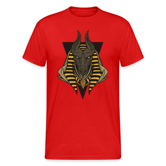 Herren - Männer Gildan Heavy T-Shirt Anubis - Rot