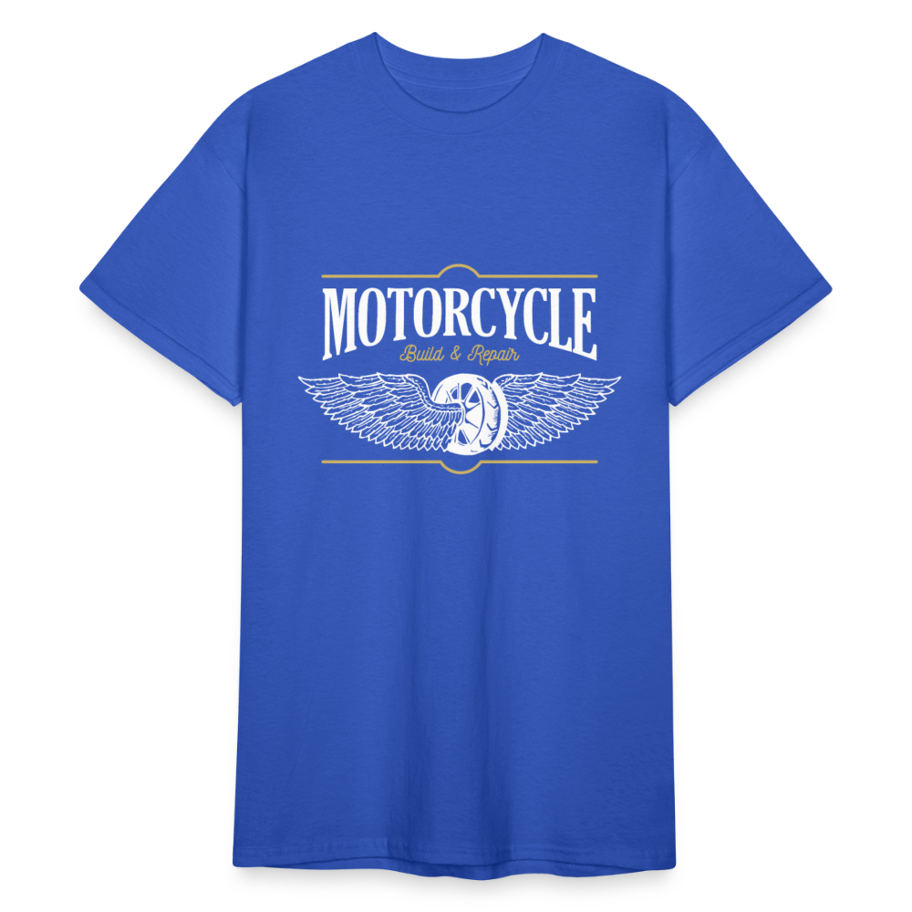 Herren - Männer Gildan Heavy T-Shirt Motorrad - Motorcycle - Königsblau