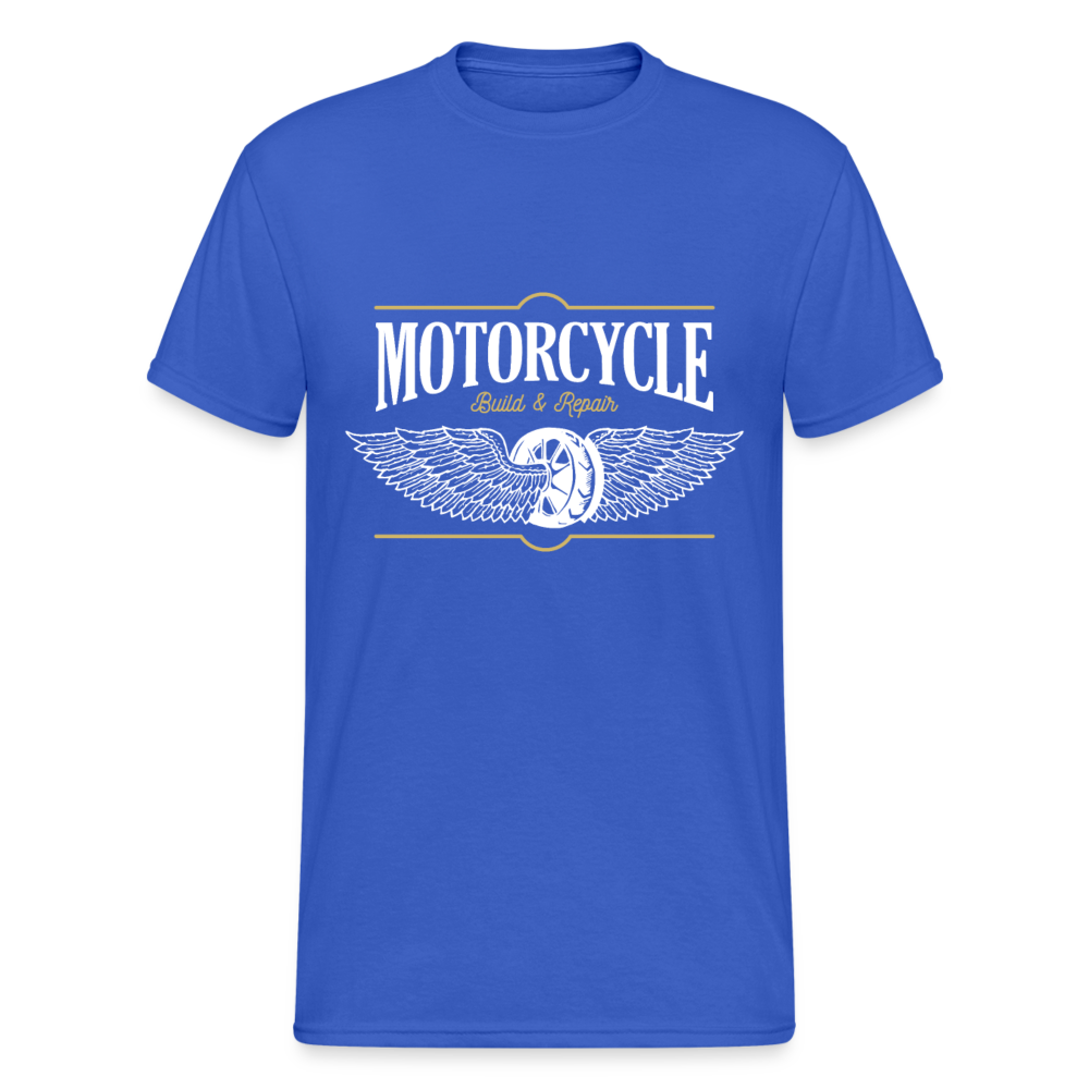 Herren - Männer Gildan Heavy T-Shirt Motorrad - Motorcycle - Königsblau