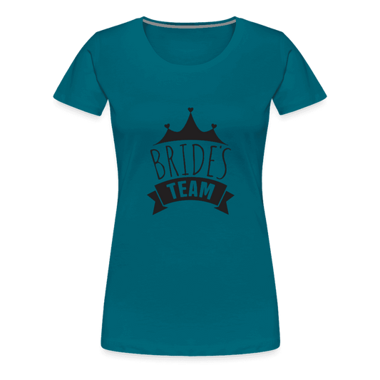 Damen - Frauen Premium T-Shirt Brides Team - Hochzeit - Online Kaufhaus München