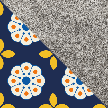 Case for Galaxy Tab S9 | made of felt and organic cotton | light grey - bloom | model "LET"