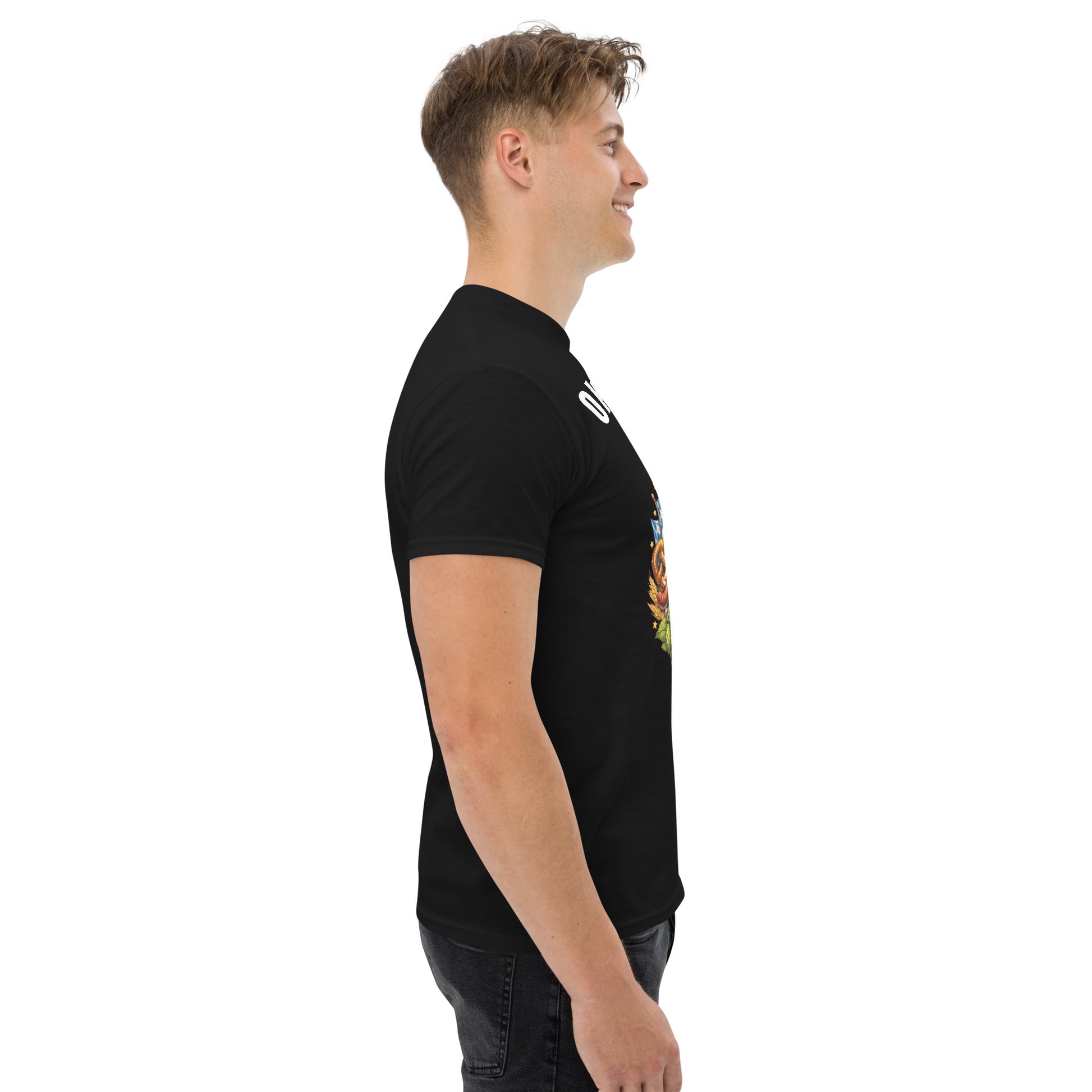 Schwarzes Unisex-T-Shirt Oktoberfest 2026 – München Edition, klassisches Design, bequemes Baumwollshirt für Männer und Frauen.