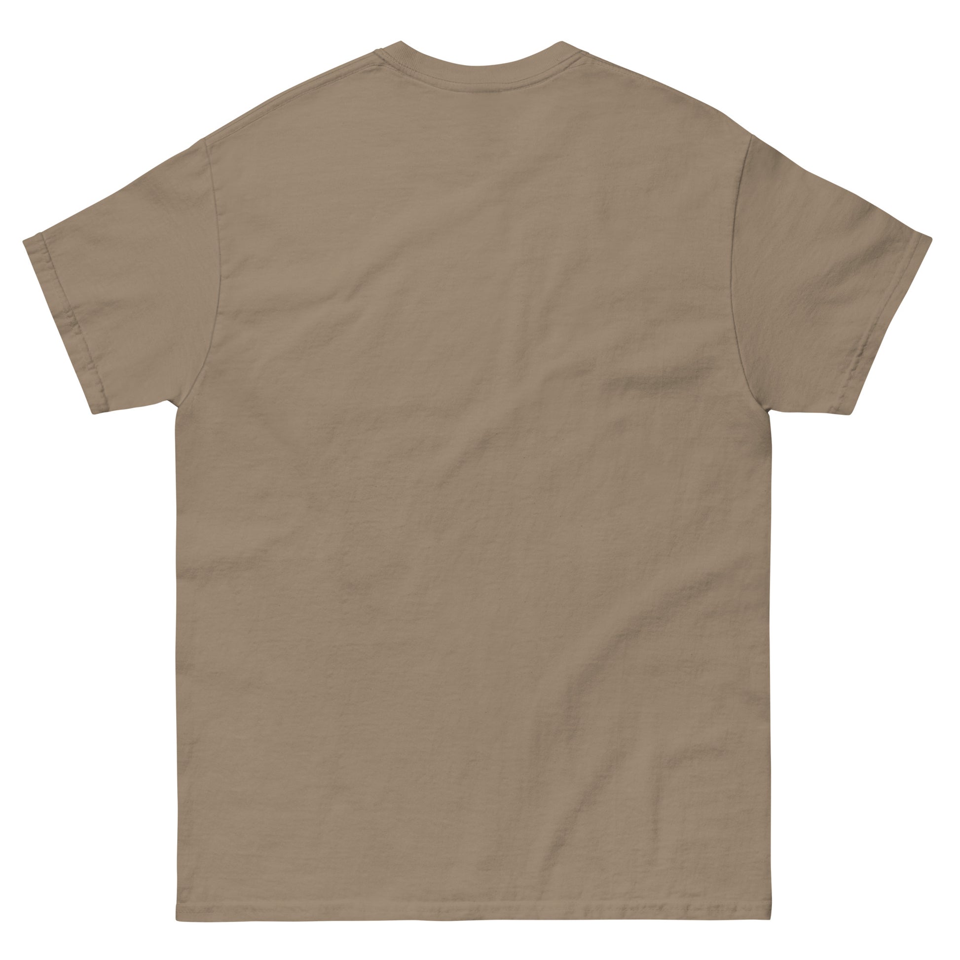 Unisex T-Shirt "I love Thailand" in Braun mit Savana-Muster, Rückansicht, bequemes klassisches Design, von Online Kaufhaus München