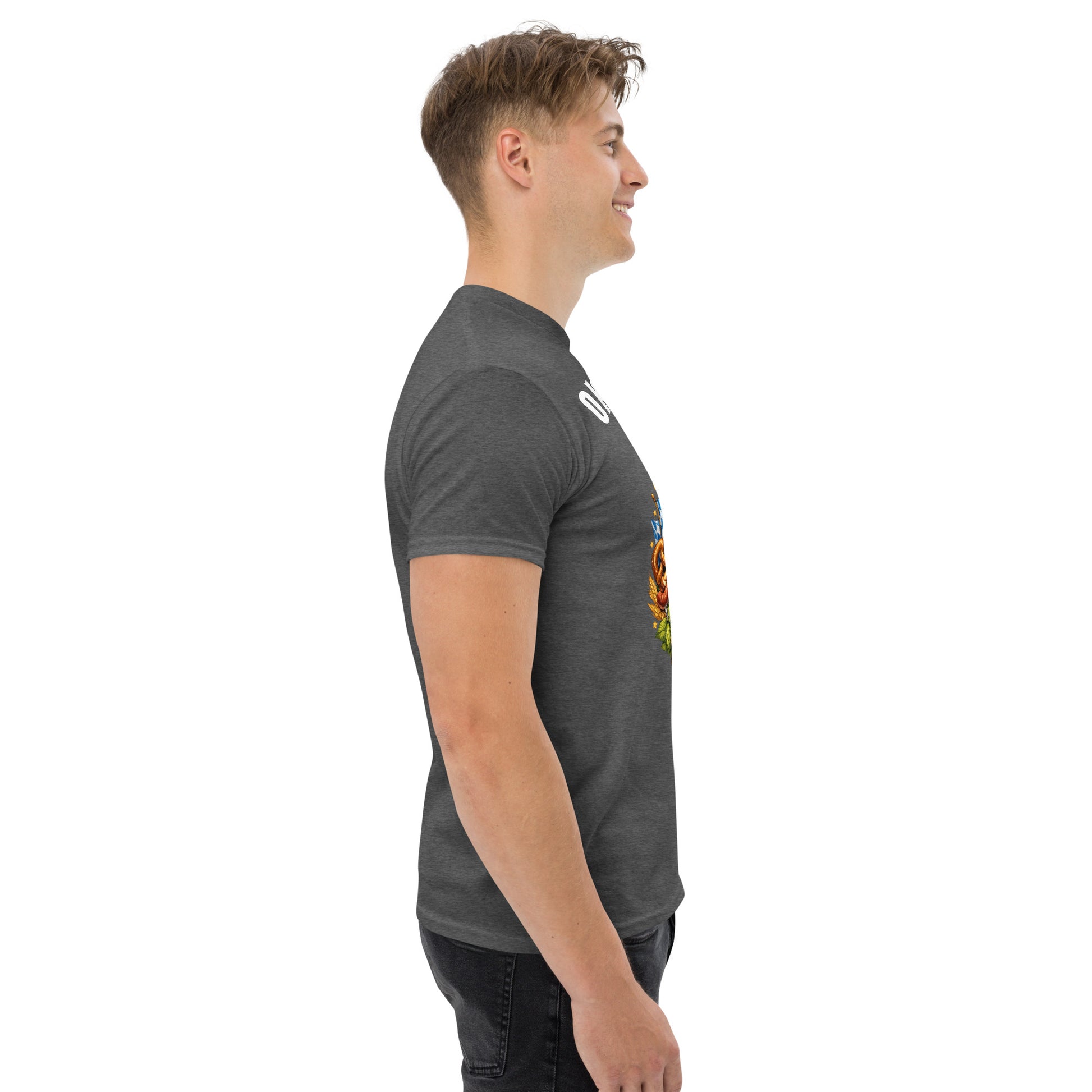 Unisex-Klassisches T-Shirt Oktoberfest 2026 München Edition in Dunkelgrau, mit einfachem Design und bequemer Passform