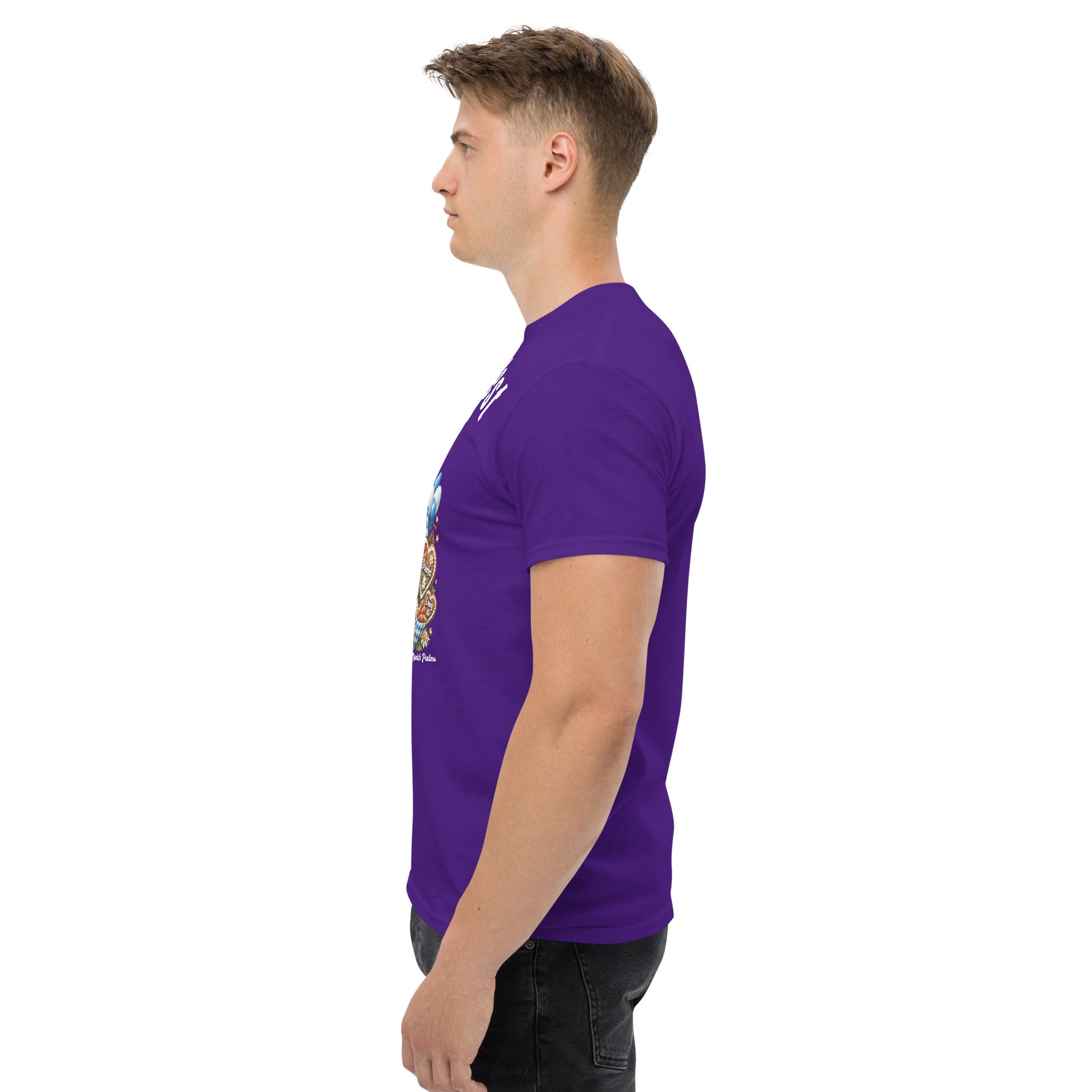 Lila Unisex-T-Shirt Oktoberfest 2026 München Edition mit klassischem Design, bequemes Shirt für Männer und Frauen, Online Kaufhaus München