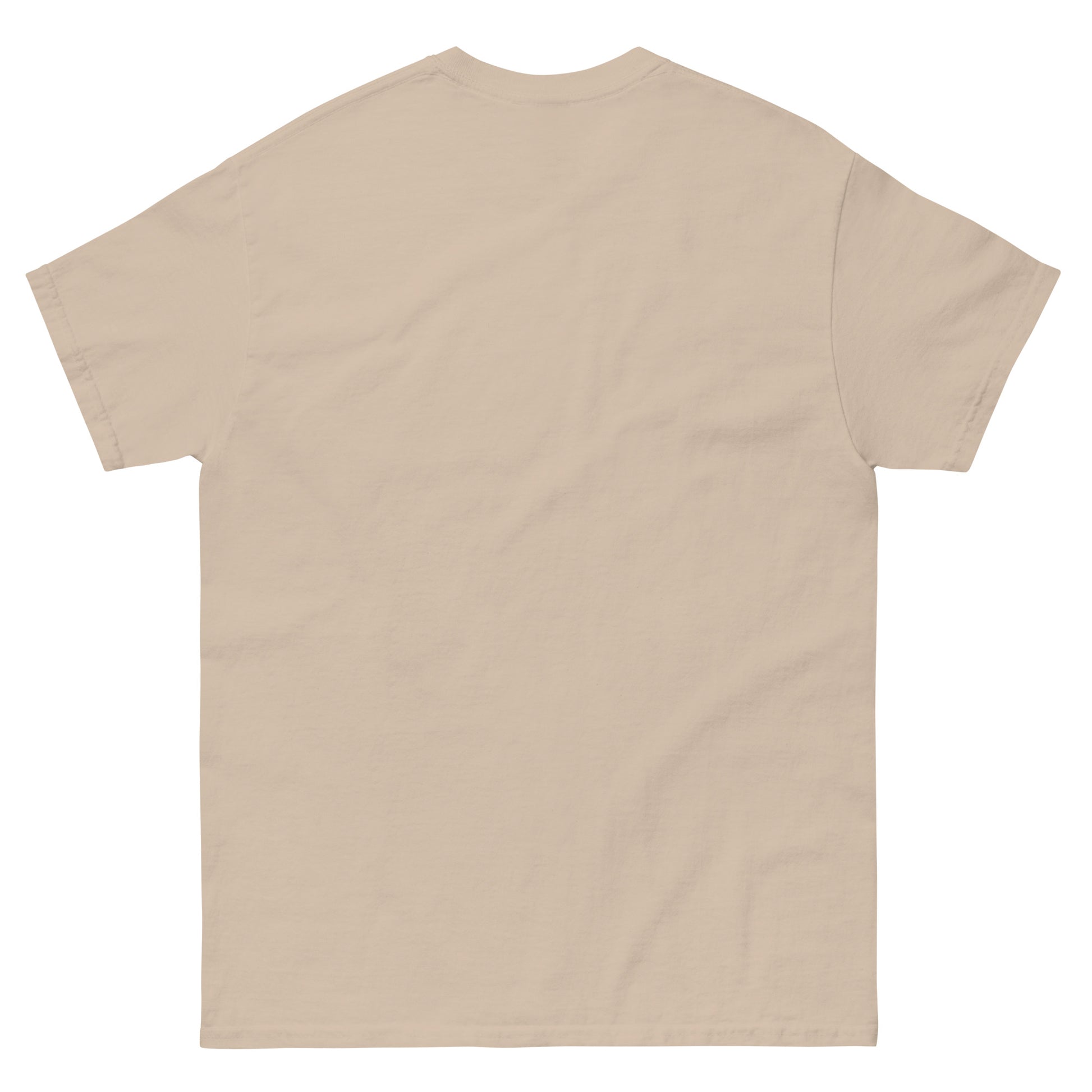 Unisex T-Shirt mit "I love Thailand" Aufdruck, klassisch, bequeme Sandfarbe, Rückseite sichtbar, von Online Kaufhaus München