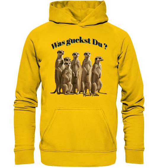 Was guckst Du ? Rudel Erdmännchen Design by Munich Palms - Kids Premium Hoodie - Online Kaufhaus München