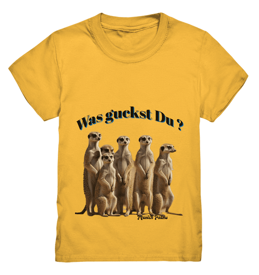 Was guckst Du ? Rudel Erdmännchen Design by Munich Palms - Kids Premium Shirt - Online Kaufhaus München