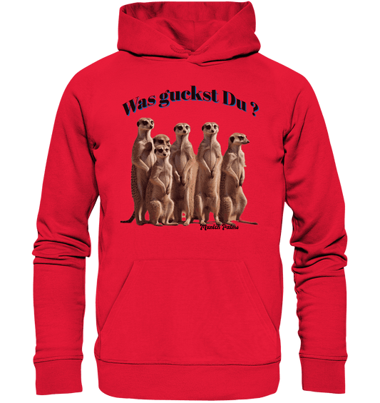 Was guckst Du ? Rudel Erdmännchen Design by Munich Palms - Premium Unisex Hoodie - Online Kaufhaus München