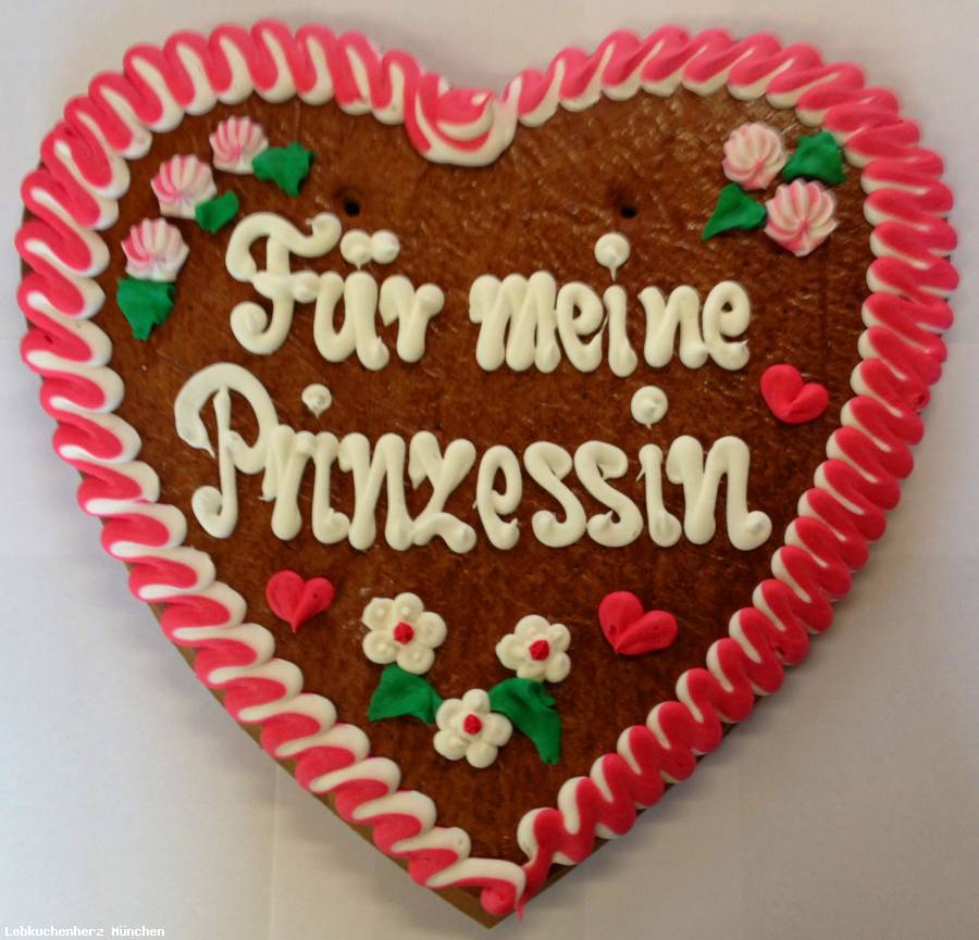 Lebkuchenherz Für meine Prinzessin - Online Kaufhaus München
