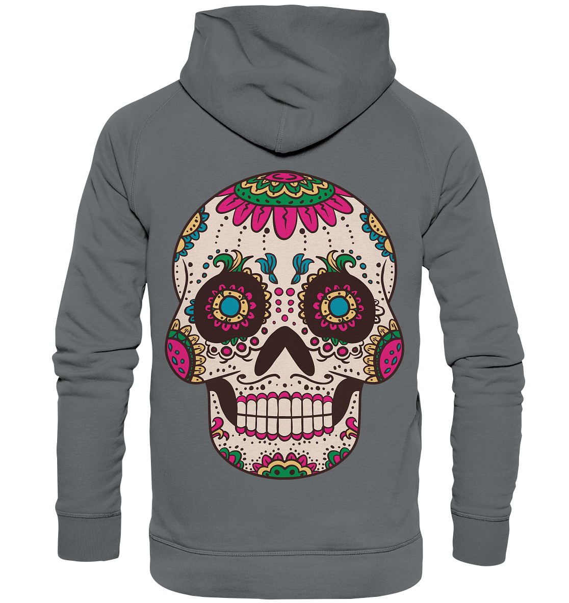 Skull Mouthcover Totenschädel Totenkopf  - Basic Unisex Hoodie