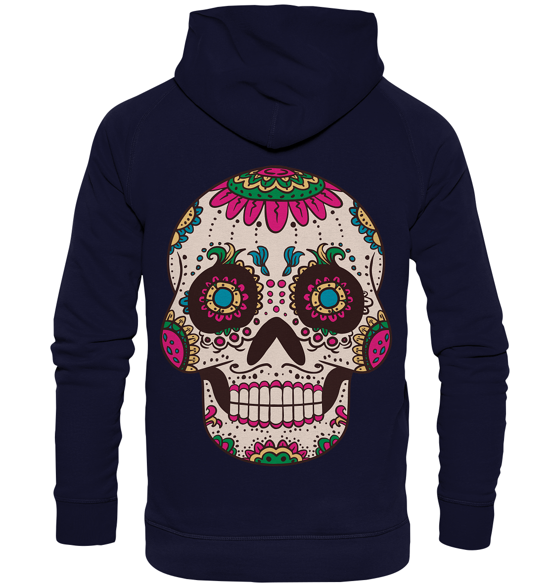 Skull Mouthcover Totenschädel Totenkopf  - Basic Unisex Hoodie XL