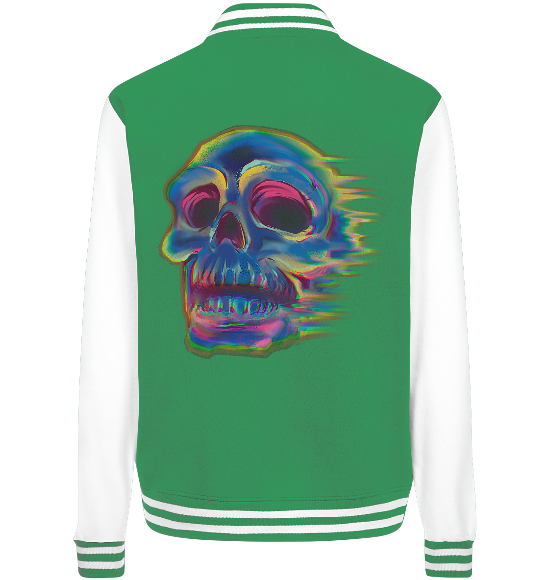 Design menschlicher Schädel, Totenkopf , Biker   - College Jacket