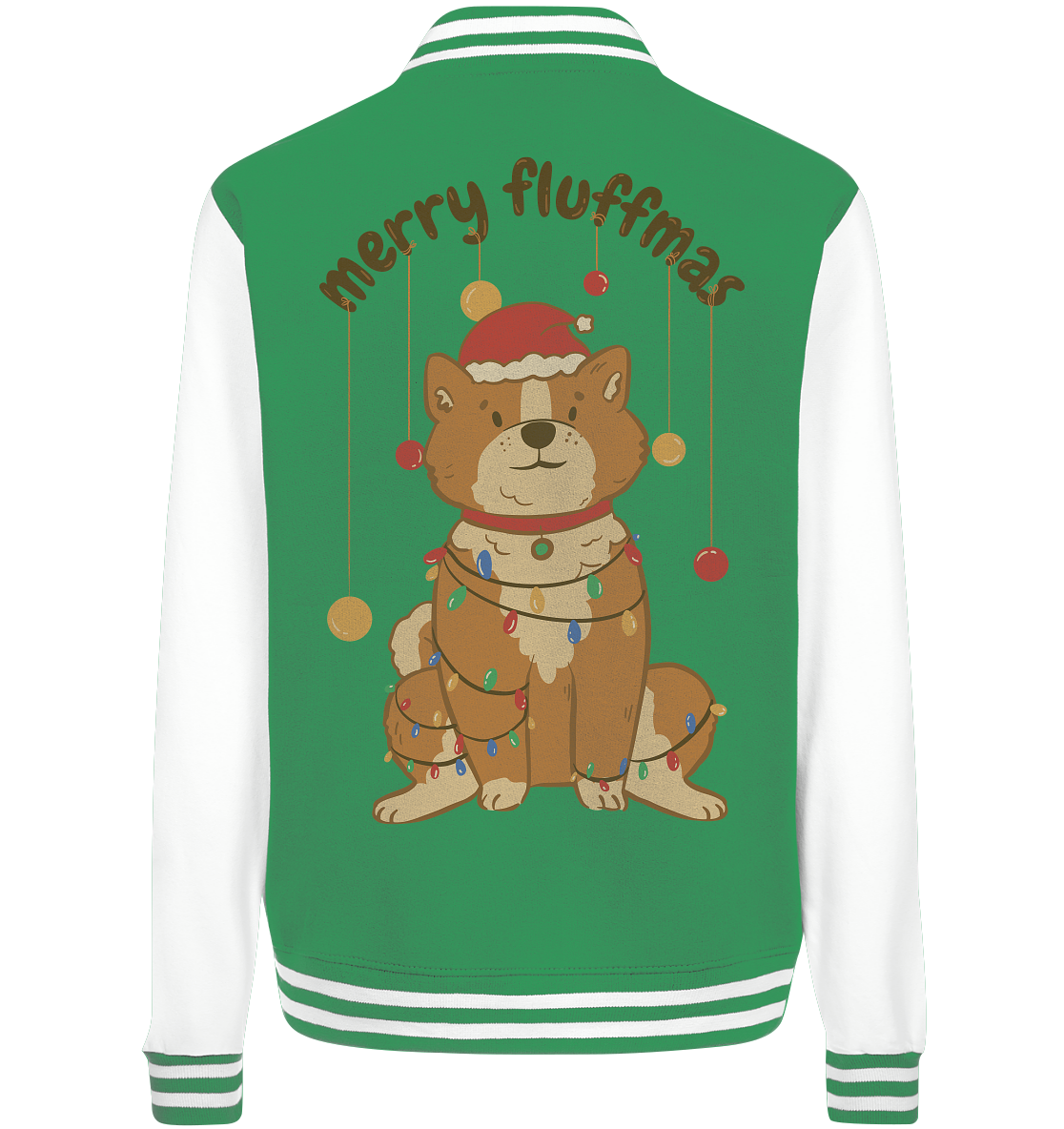 Weihnachtliches Motiv Fun Merry Fluffmas - College Jacket