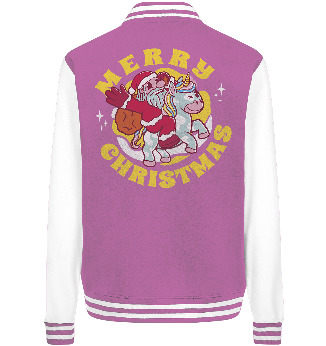 Nikolaus auf Einhorn reitend , Santa Claus Unicorn ,Merry Christmas  - College Jacket